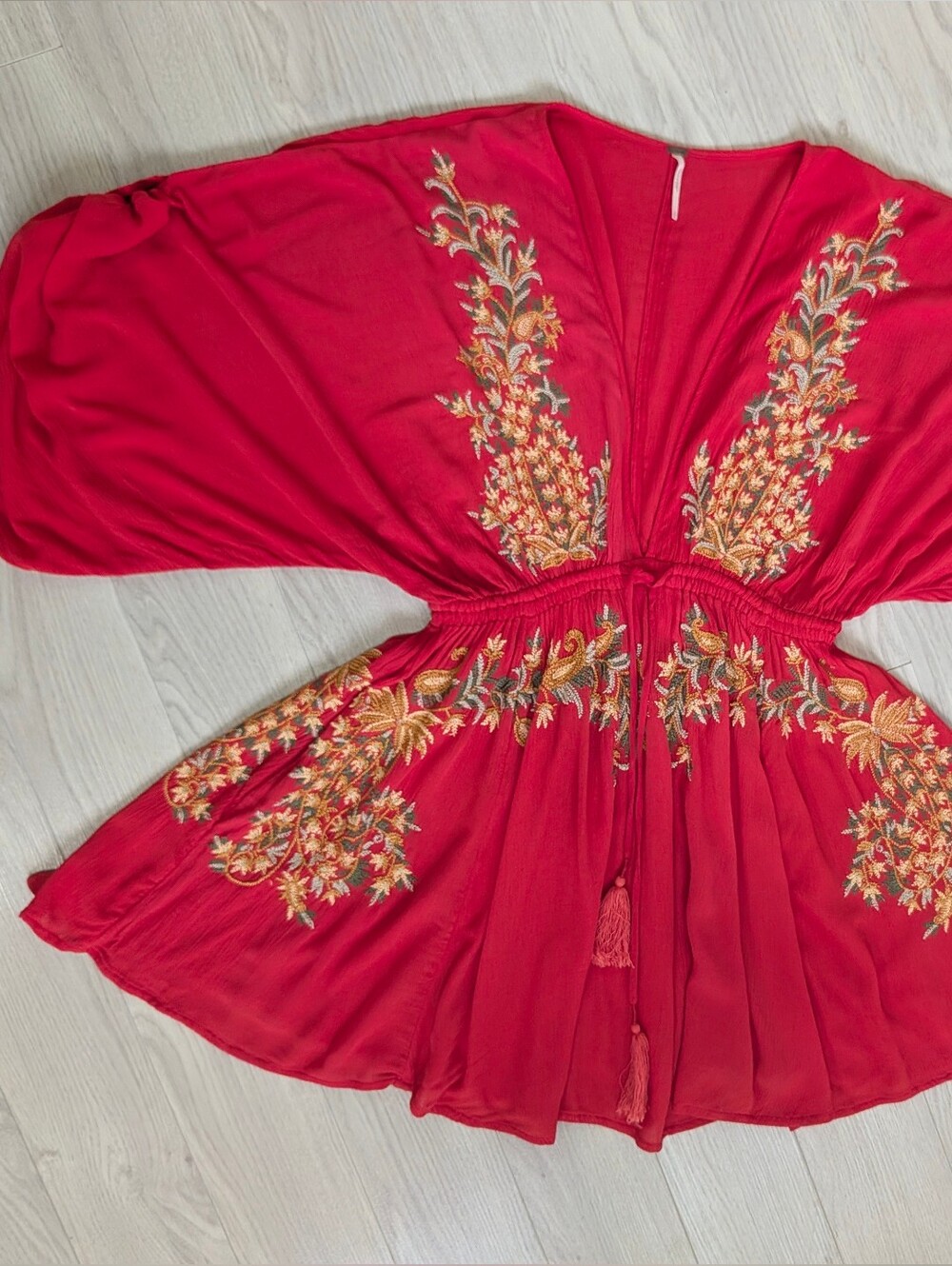 Free People Pretty Pineapple Mini Dress - Picture 7 of 13